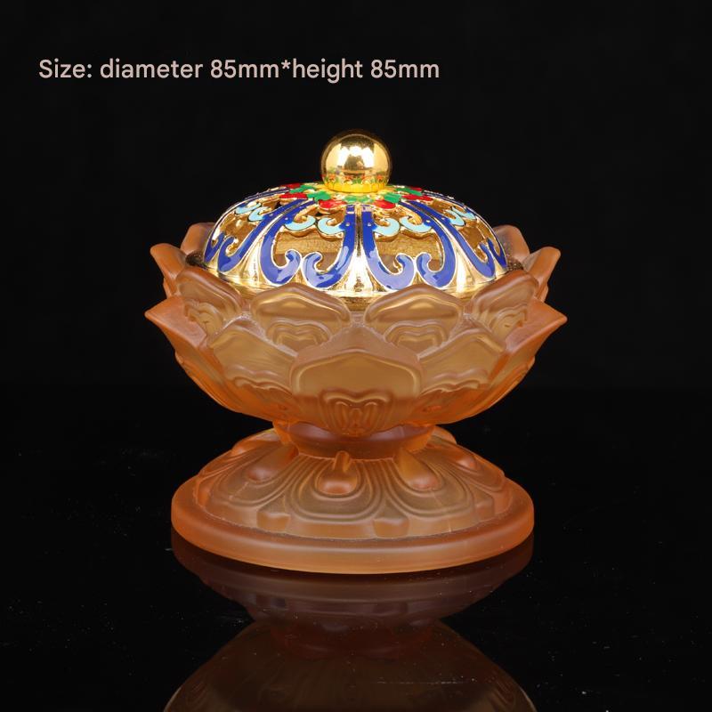 Radiant Lotus Incense Burner for Spiritual Harmony