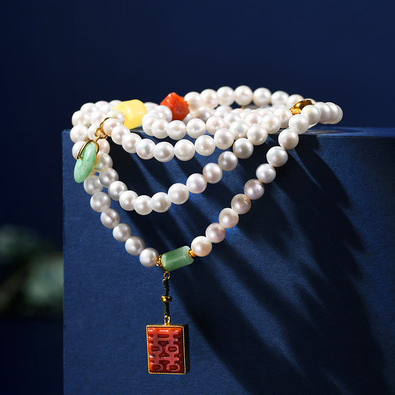 Natural Freshwater Pearl Bracelet - Elegance & Vitality