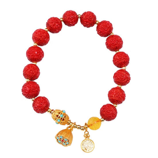 Imperial Cinnabar Sovereign Bracelet - Divine Protection & Fortune