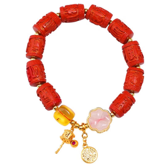 Imperial Cinnabar Sovereign Bracelet - Divine Protection & Fortune