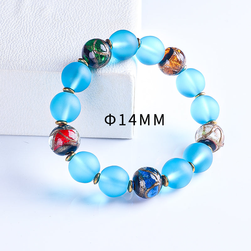 Five-Color Incense-Ash Glazed Bead Bracelets (Regular Glazed)