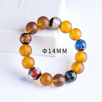 Five-Color Incense-Ash Glazed Bead Bracelets (Regular Glazed)