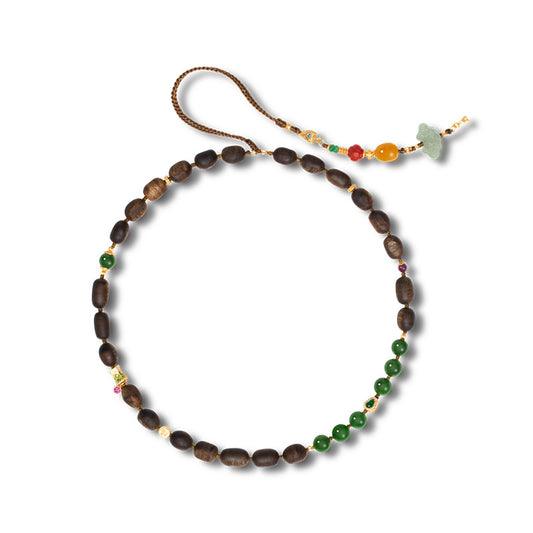 Chinam Irregular Agarwood Necklace - Serenity & Spiritual Alignment