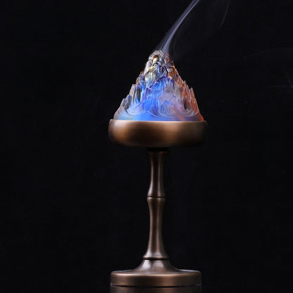 High-Stem Incense Burner with Cloud-Inspired Aromatics