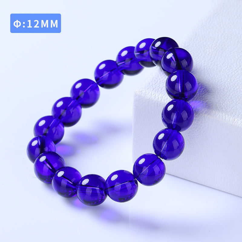 Cobalt-Blue Glazed Bead Bracelet -Tranquility&Style