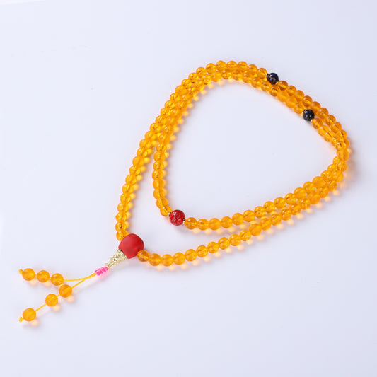 Style Glazed Bead Bracelet (Golden - Yellow)