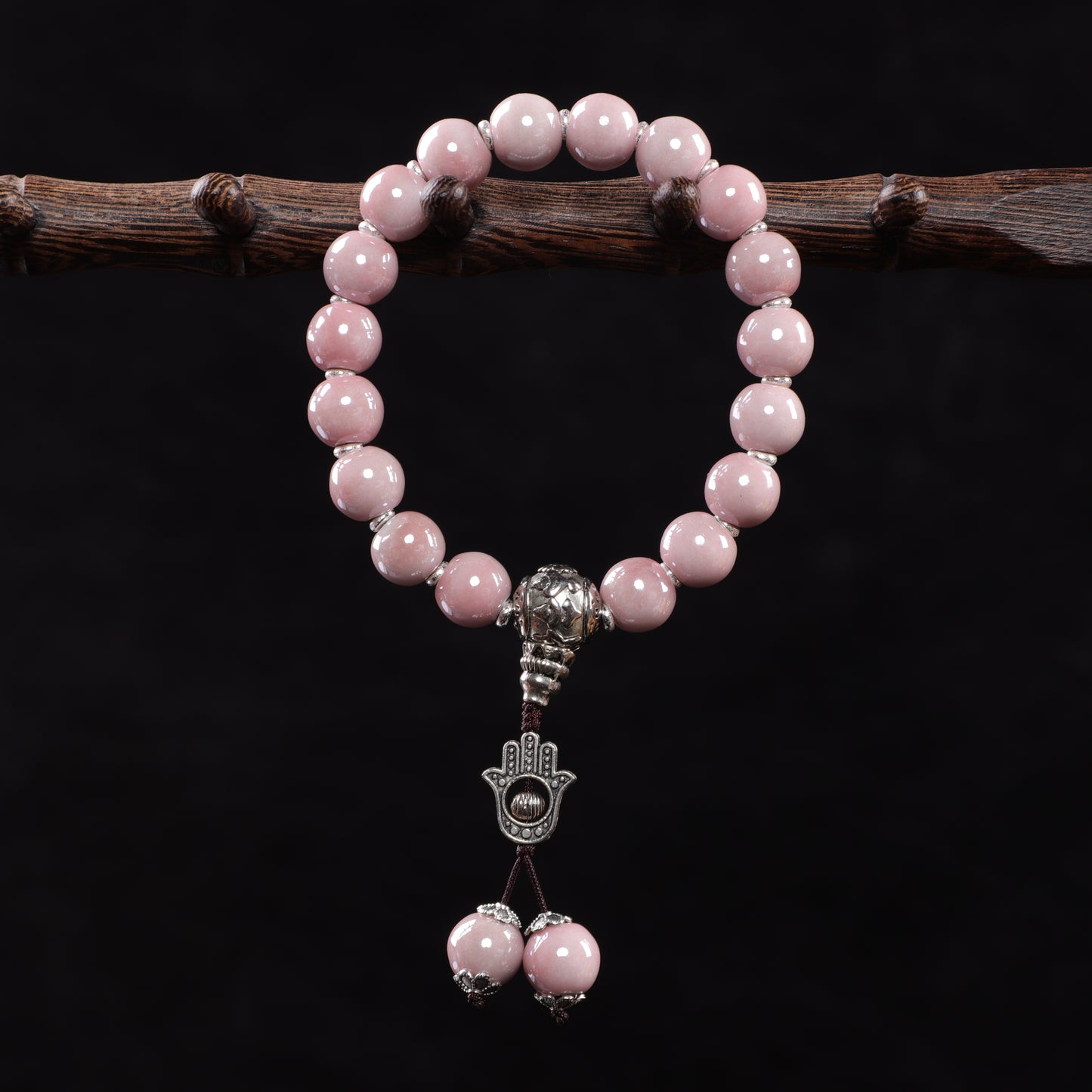 Elegant Ceramic Bead Bracelet-Balance&Love