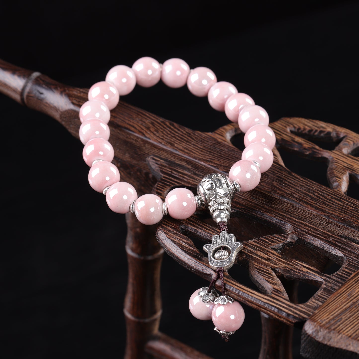 Elegant Ceramic Bead Bracelet-Balance&Love