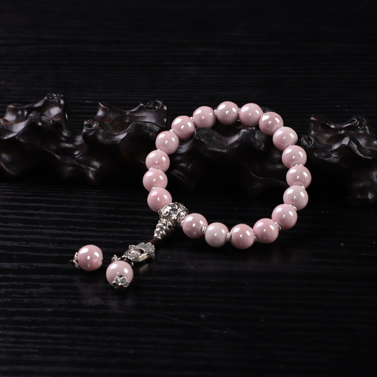 Elegant Ceramic Bead Bracelet-Balance&Love