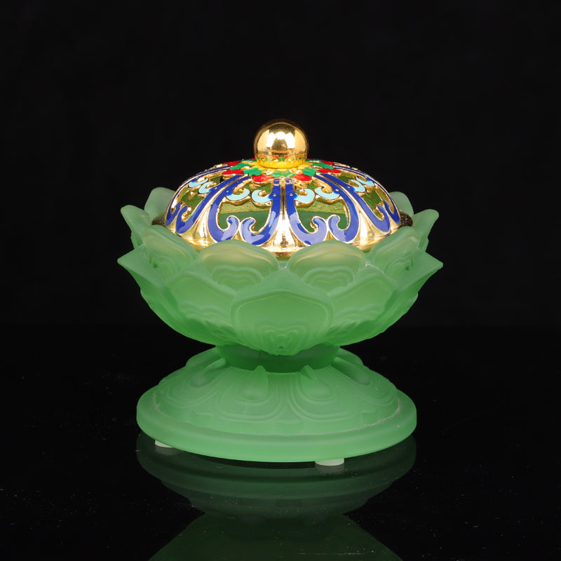 Radiant Lotus Incense Burner for Spiritual Harmony