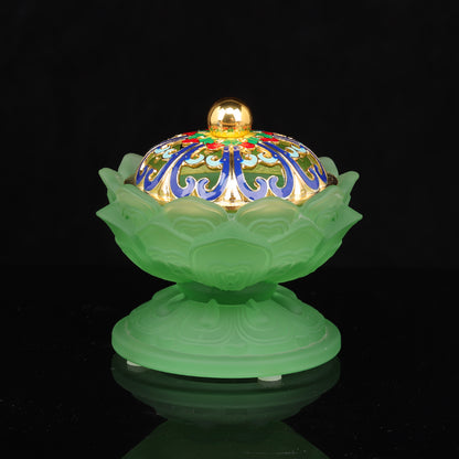 Radiant Lotus Incense Burner for Spiritual Harmony