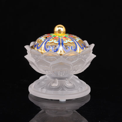 Radiant Lotus Incense Burner for Spiritual Harmony