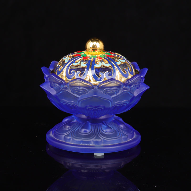 Radiant Lotus Incense Burner for Spiritual Harmony