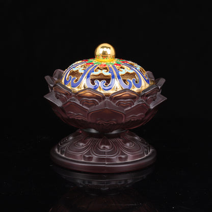 Radiant Lotus Incense Burner for Spiritual Harmony