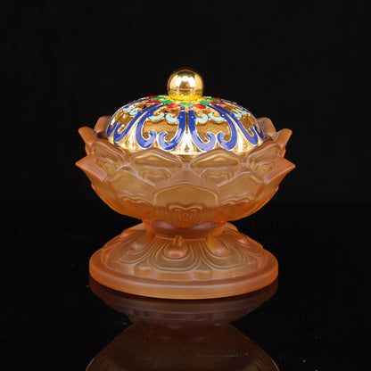 Radiant Lotus Incense Burner for Spiritual Harmony