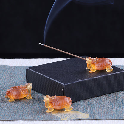 Feng Shui Dragon Turtle Incense Base for Balance and Prosperity