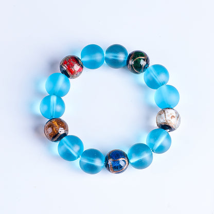 Five-Color Incense-Ash Glazed Bead Bracelets (Regular Glazed)