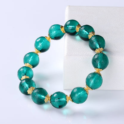 Traditional-Style Glazed Bead Bracelet - Luck&wisdom