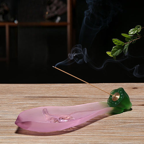 Handcrafted Lotus Incense Holder – Zen & Elegance