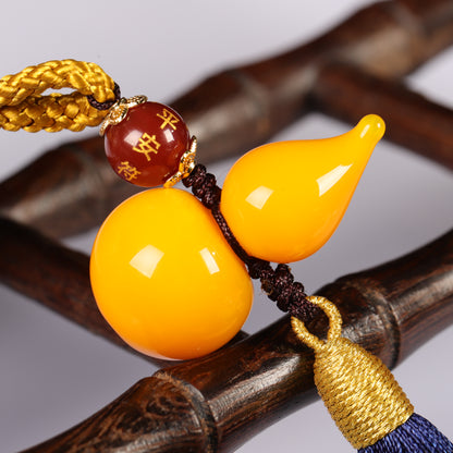 Lucky Gourd Tassel Charm – For Phones, Bags, and More