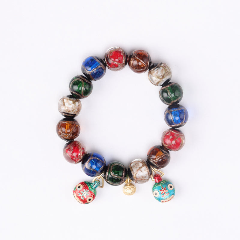 Colorful Beaded Charm Bracelet – Luck&Balance