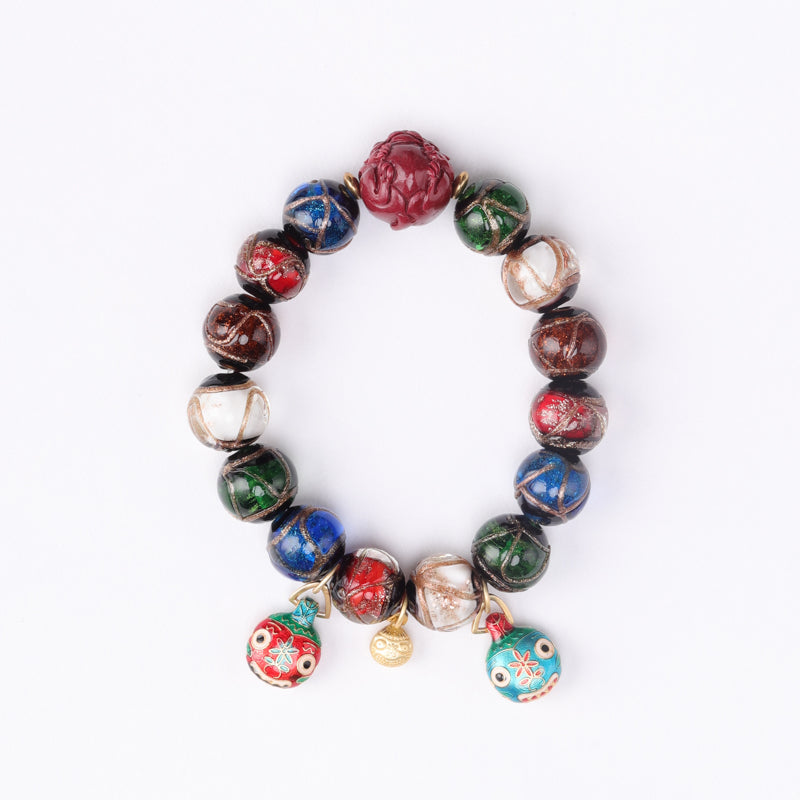 Colorful Beaded Charm Bracelet – Luck&Balance